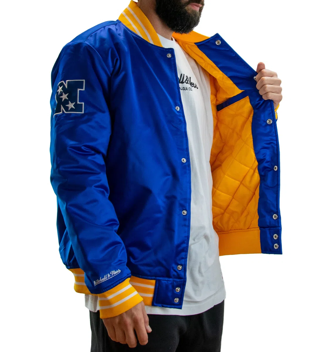 Mitchell & Ness Giacca in raso pesante NFL