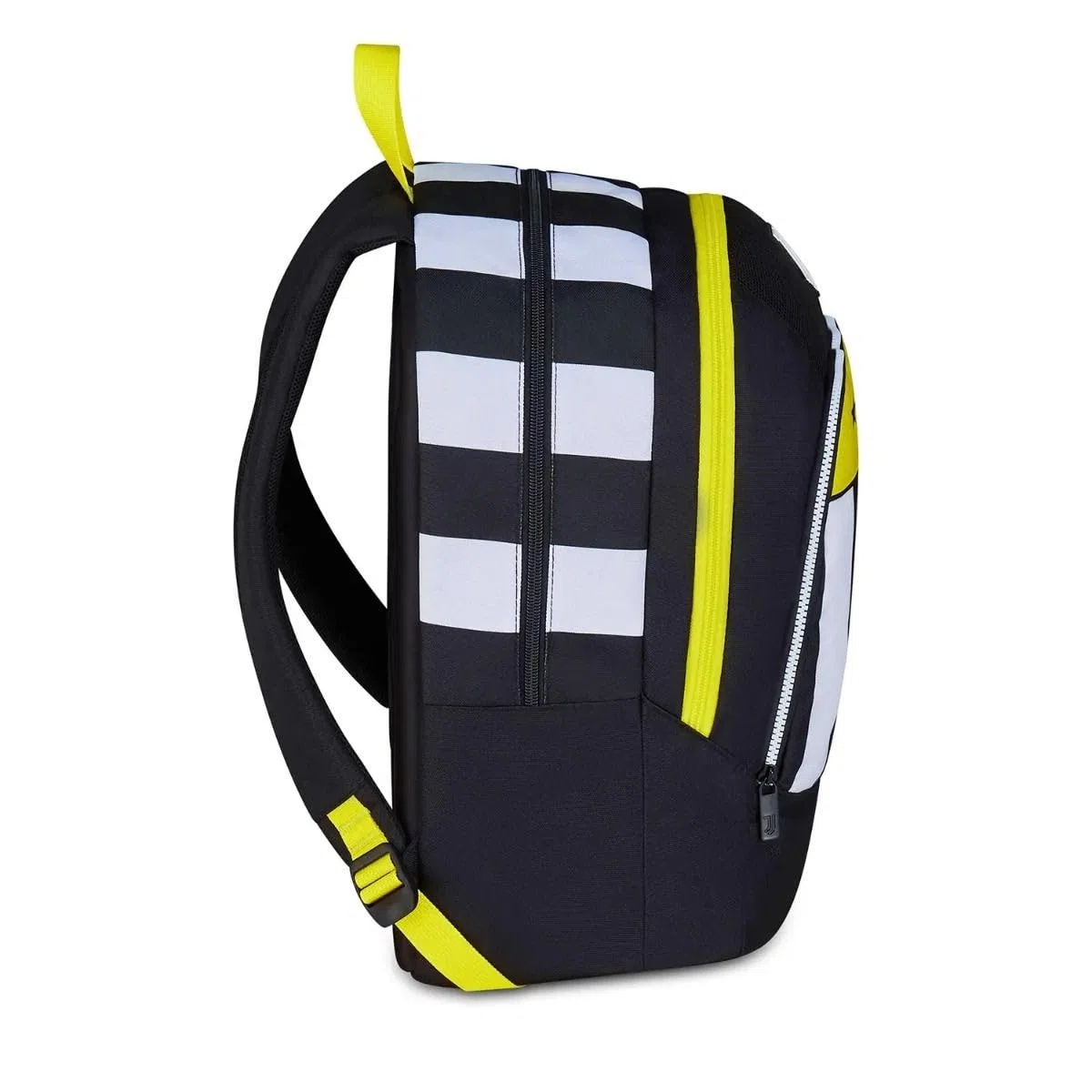 JUVENTUS Zaino scuola multiscomparto più astuccio 3 zip omaggio bianco e nero con colori a marchio