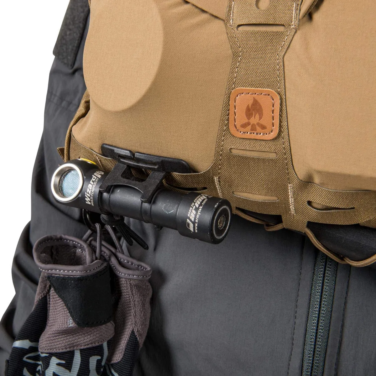 Helikon-Tex, Bushcraft Line, Zaino da petto Numbat, marrone Coyote