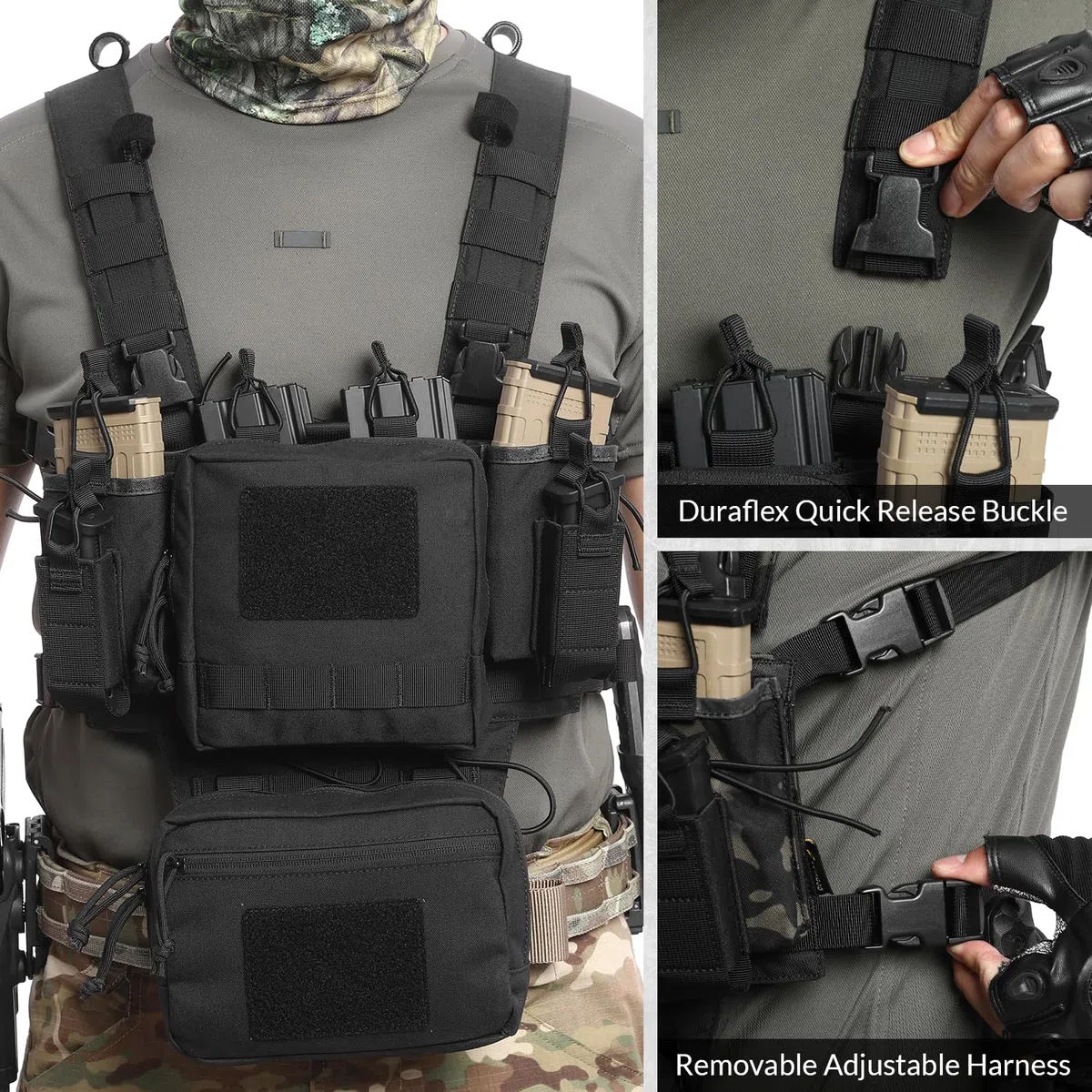 VOTAGOO Pelo tattico, Paintball Chest Rig