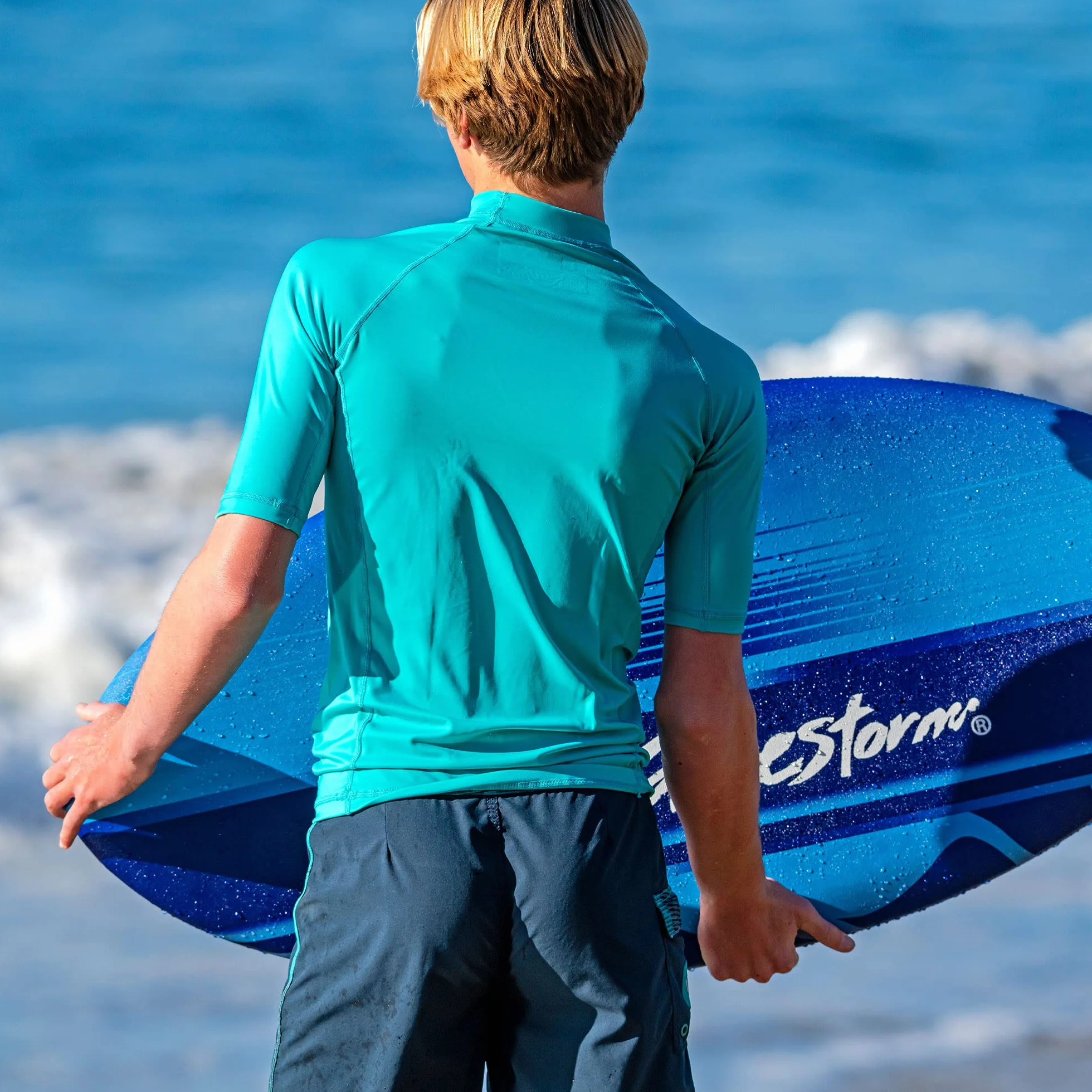 Wavestorm Skimboard in schiuma da 48" | Skimboard per principianti e tutti i livelli di skimming, surf e bodyboard, skimboard blu