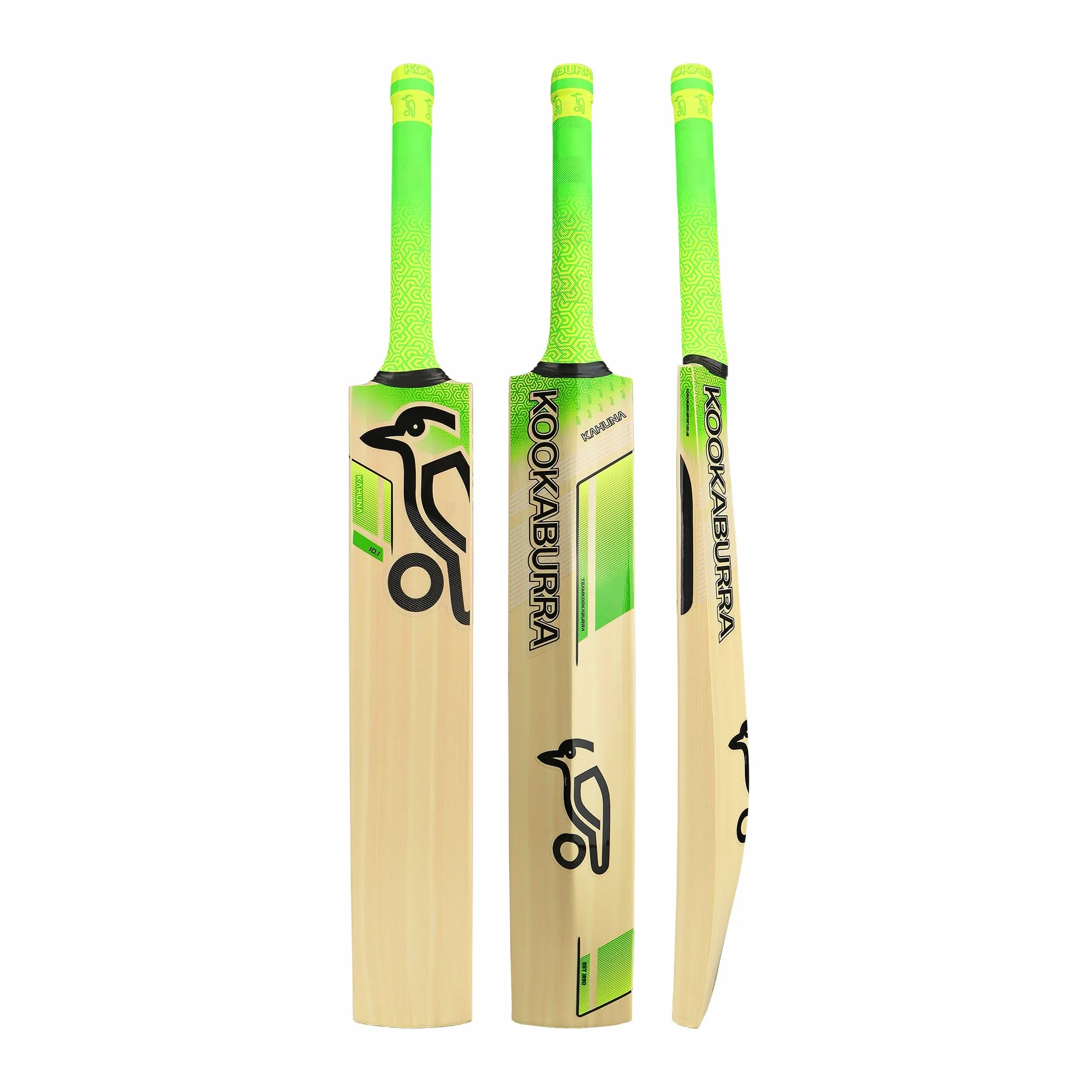 Kookaburra Kahuna 10.1 Cricket Bat-Short Handle, Mazza Junior Gioventù Unisex, Verde Lime, Manico Corto