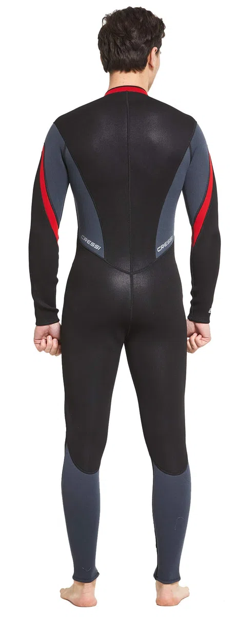 Cressi Lui Monopiece Wetsuit 2.5mm - Muta Monopezzo Uomo in Neoprene High Stretch 2.5mm