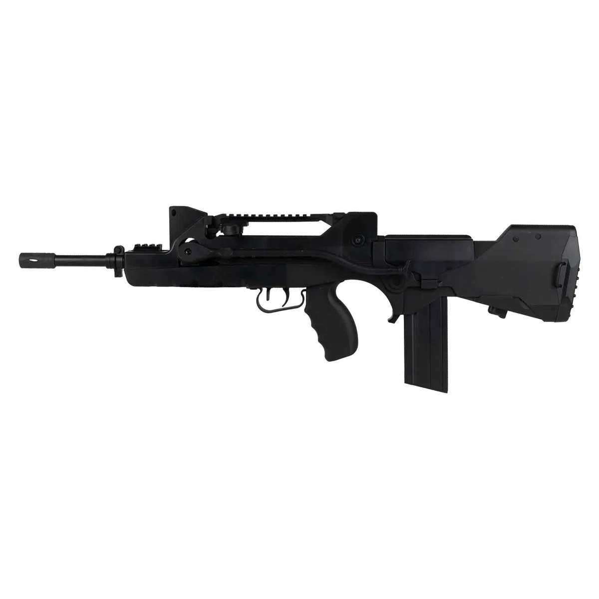 Fucile Softair Manuale a Molla Famas Migliorato/Potenza: 0,9 Joule/Colore:Nero/plastica ABS ad alta resistenza
