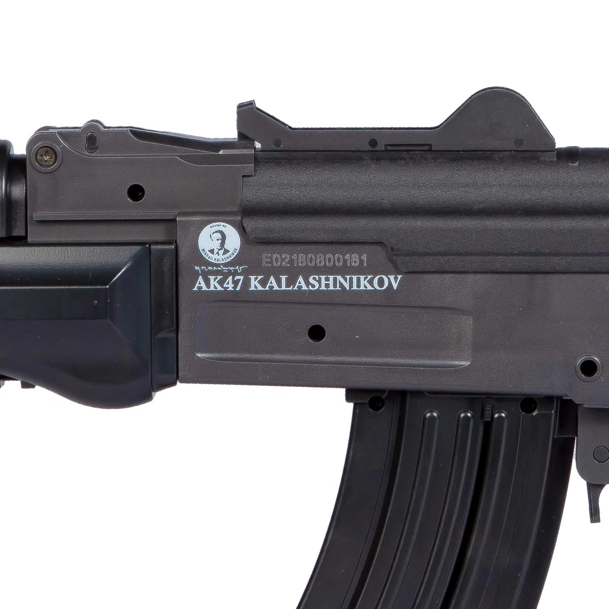 CYBERGUN Fucile Da Softair AK 47 Kalashnikov Potenza 0,5 Joule, Caricatore 300 Pallini Materiale Abs Di Colore Nero