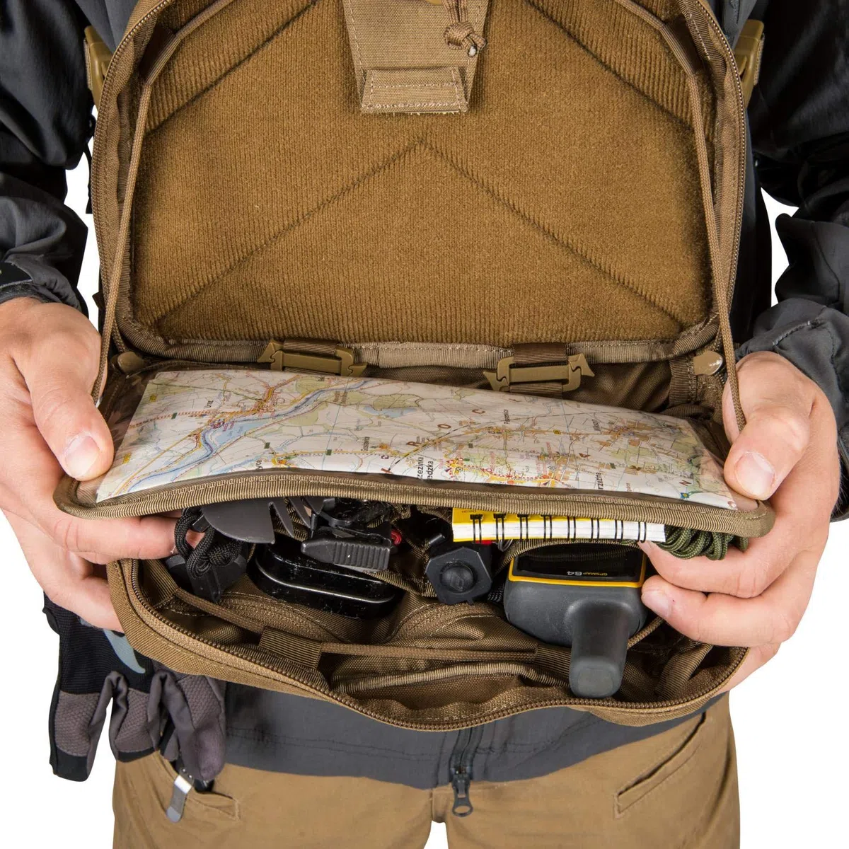 Helikon-Tex, Bushcraft Line, Zaino da petto Numbat, marrone Coyote