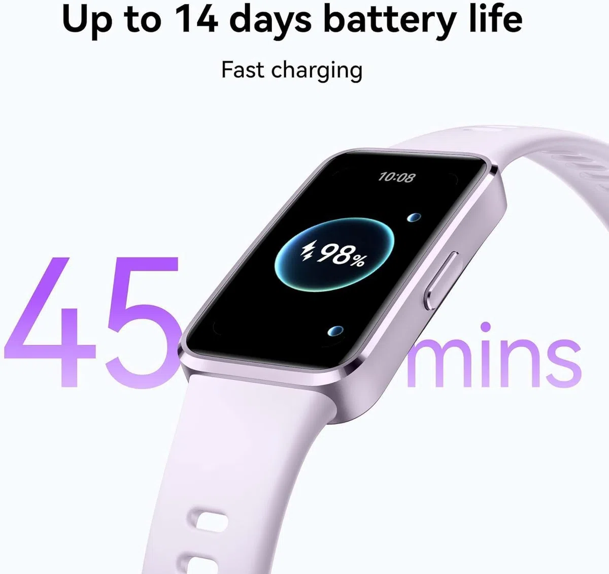 HUAWEI Band 10 Smartwatch, monitoraggio sportivo con intelligenza artificiale, monitoraggio avanzato del sonno, assistente di benessere emotivo, ricarica rapida, compatibile con iOS e Android, blu