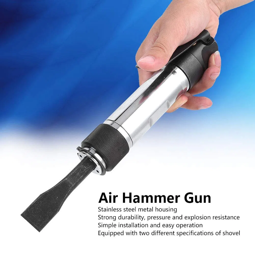 Naroote Bit a Martello Ad Aria, Martello Aria Chisel Air Hammer Pistola Pneumatica Utensile Professionale Pala Pneumatiche Utensili Attacchi per Ad CZ2 G1 / 4in 1,5J / Min