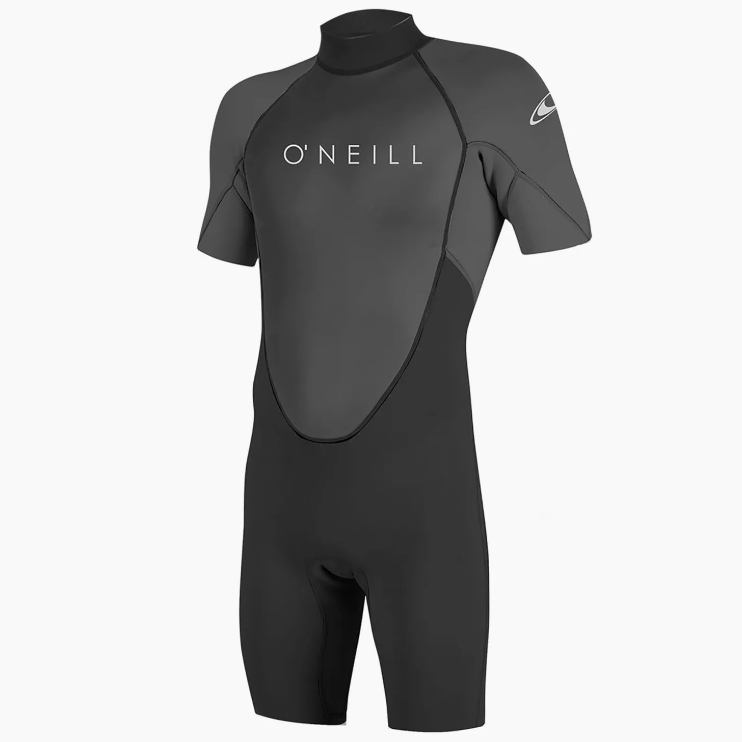 O'NEILL 2026 Uomo Reactor-2 2mm Back Zip Shorty Muta 5041B - Black/Graphite