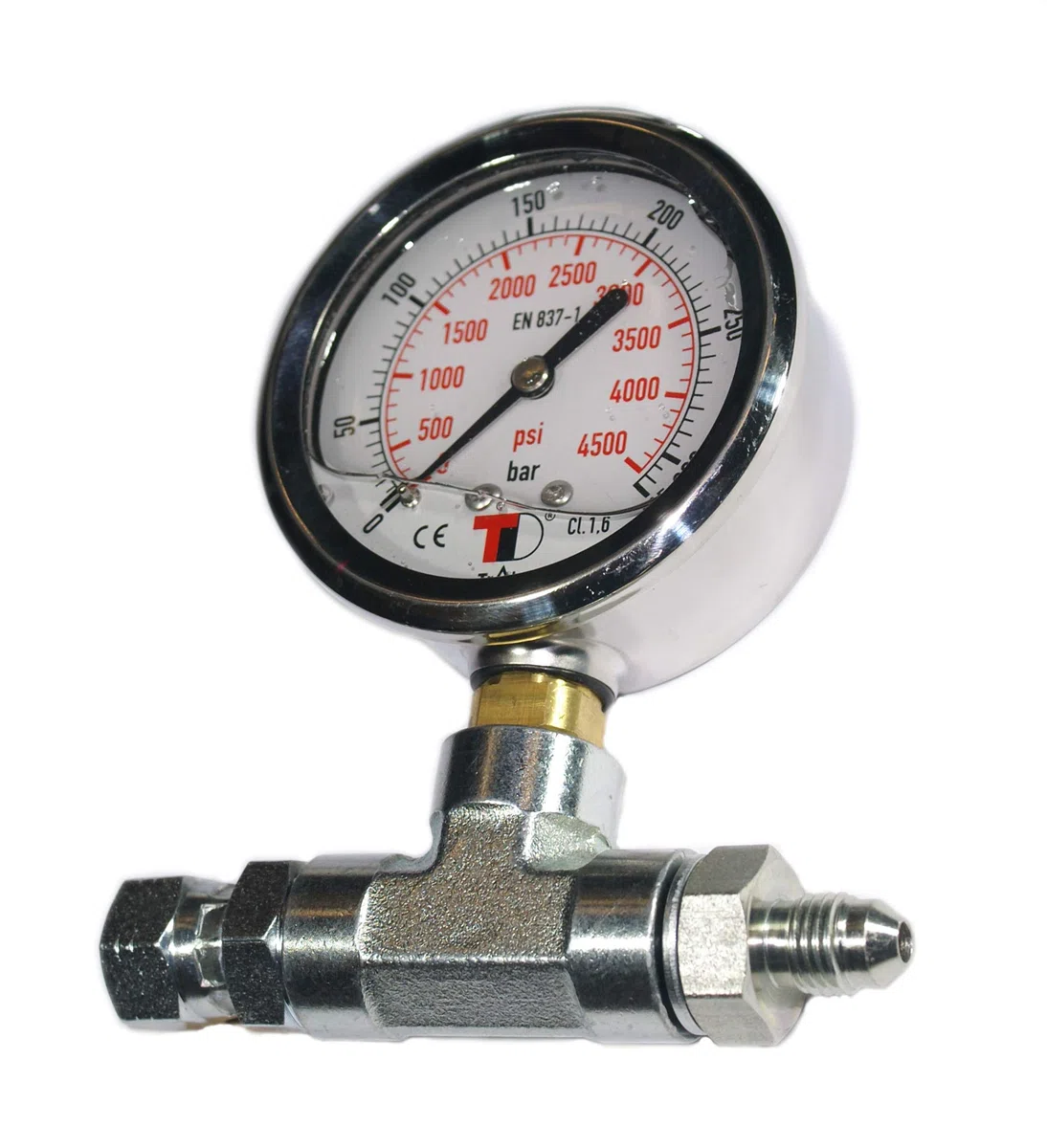 Manometro glicerina per compressore subacqueo.