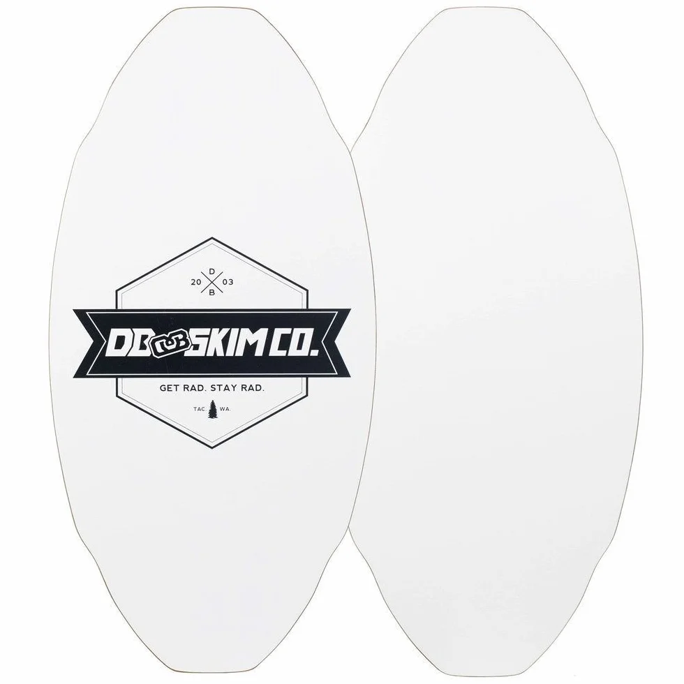 DB Skimboards Proto Plank Skimboard, struttura in acero/pioppo, motivo rocker 3D, parte superiore e inferiore in HPL resistente, grafica serigrafata epossidica, prodotto negli Stati Uniti