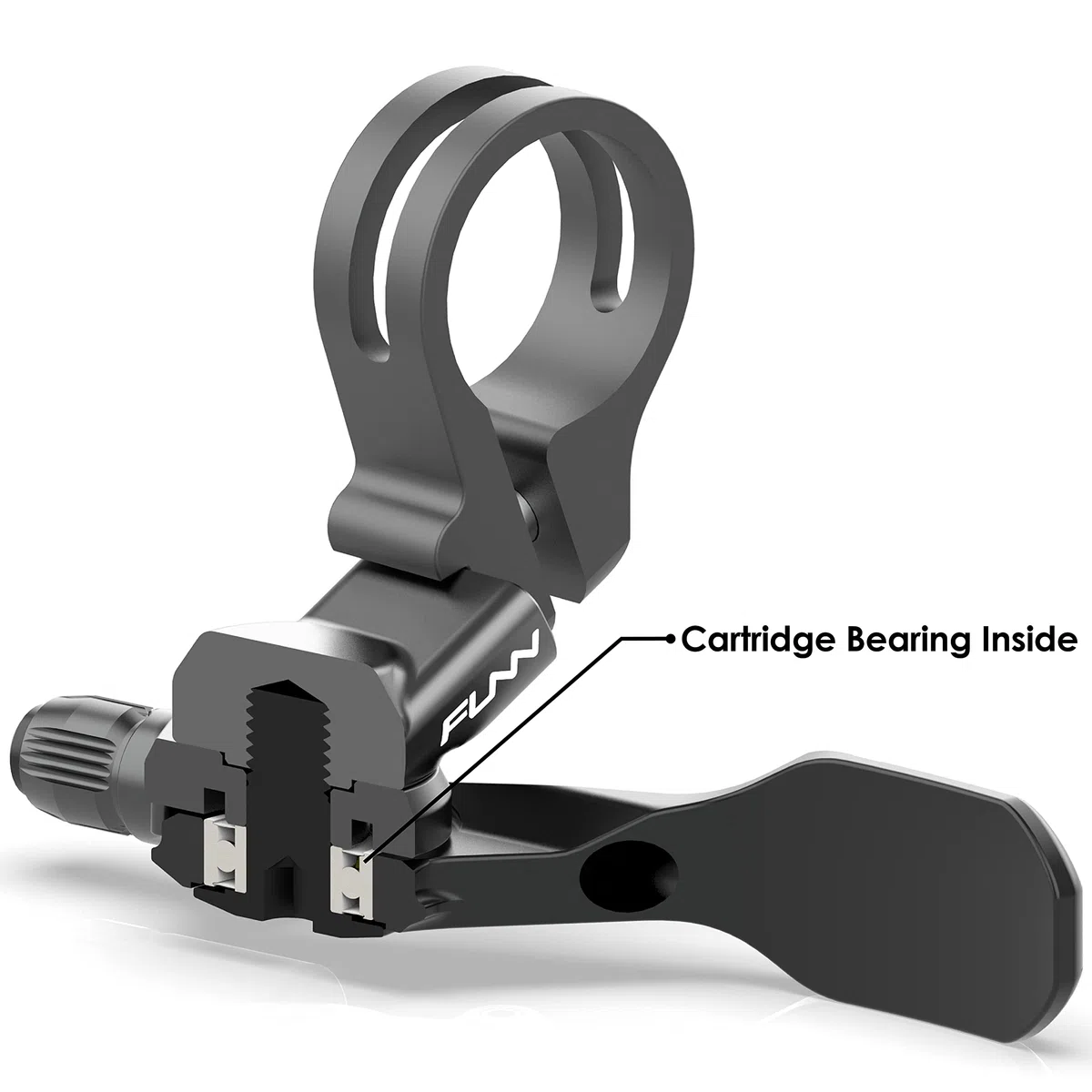 Funn UpDown Kit leva remota CNC per reggisella telescopico per mountain bike, con 4 posizioni di montaggio, compatibile con reggisele con routing esterno e interno