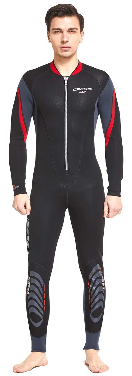 Cressi Lui Monopiece Wetsuit 2.5mm - Muta Monopezzo Uomo in Neoprene High Stretch 2.5mm