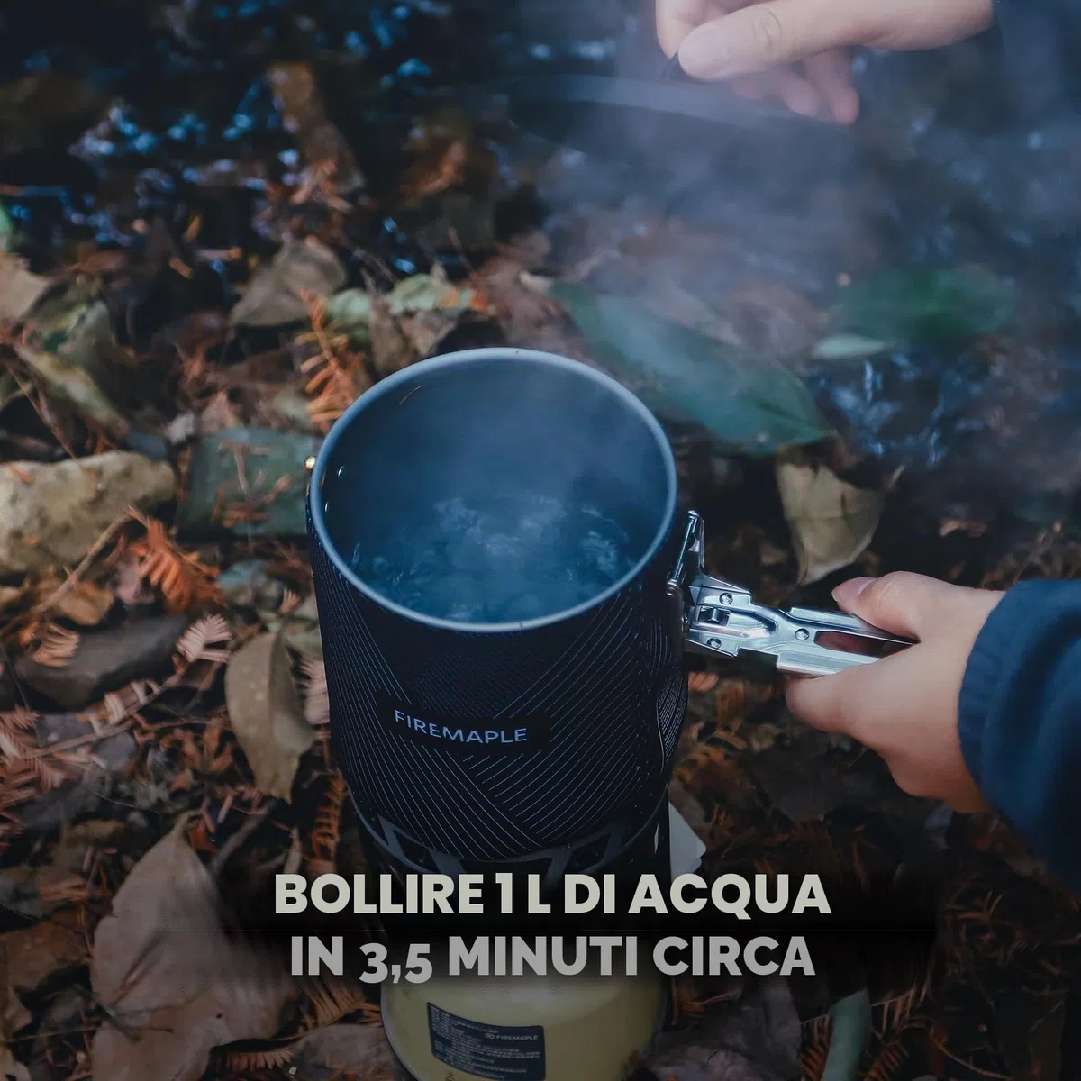 Fire-Maple X2 Pro Fornello a Gas Portatile per Campeggio Bruciatore a Gas Leggero per Escursionisti Outdoor Cottura con Accensione Piezoelettrica, Supporto per Pentole e Supporto per Bombola
