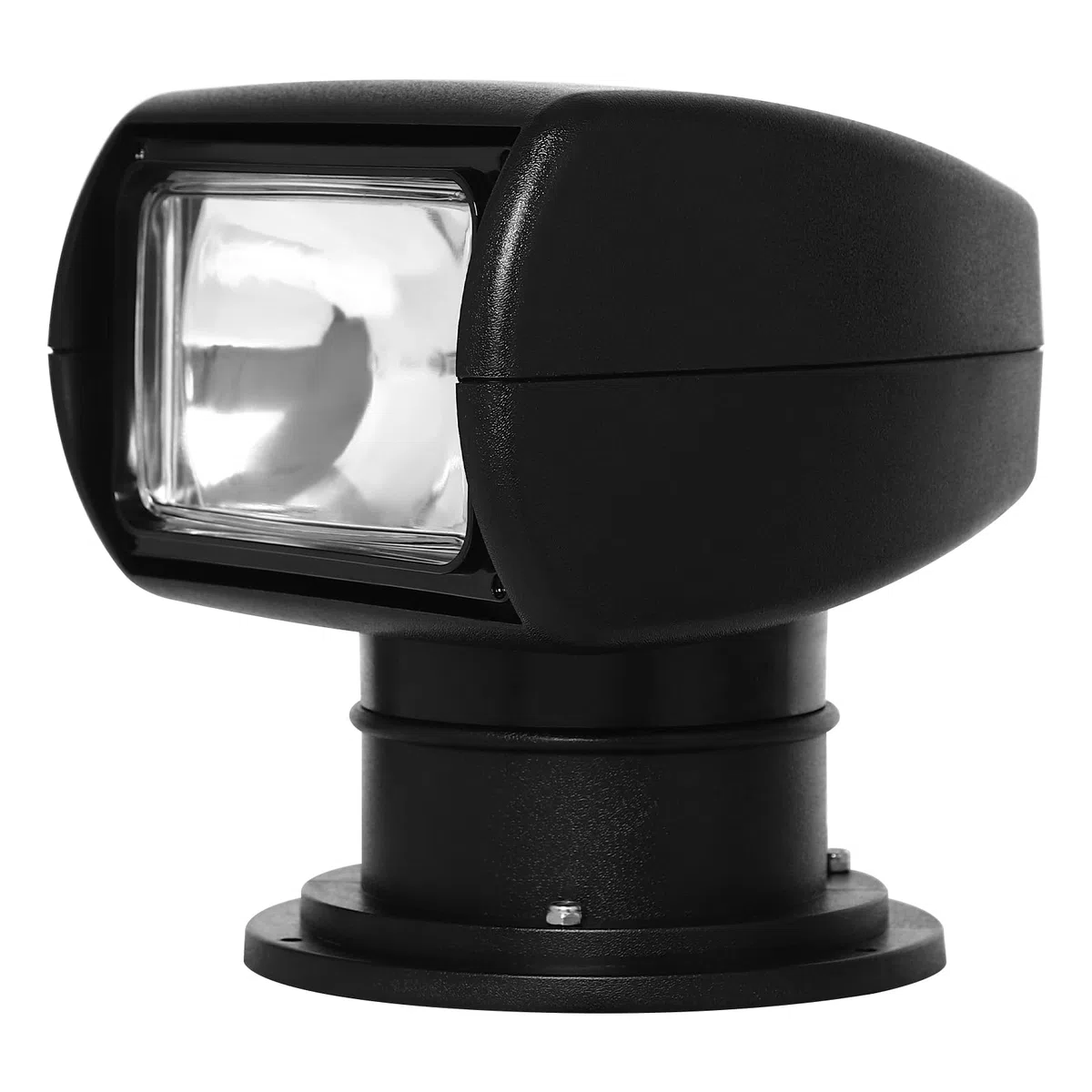 Faro di ricerca per barche, resistente alle intemperie, girevole a 360 gradi, 100 W, 12 V, per yacht, caccia, barca, auto, fuoristrada, guardia costiera (nero)
