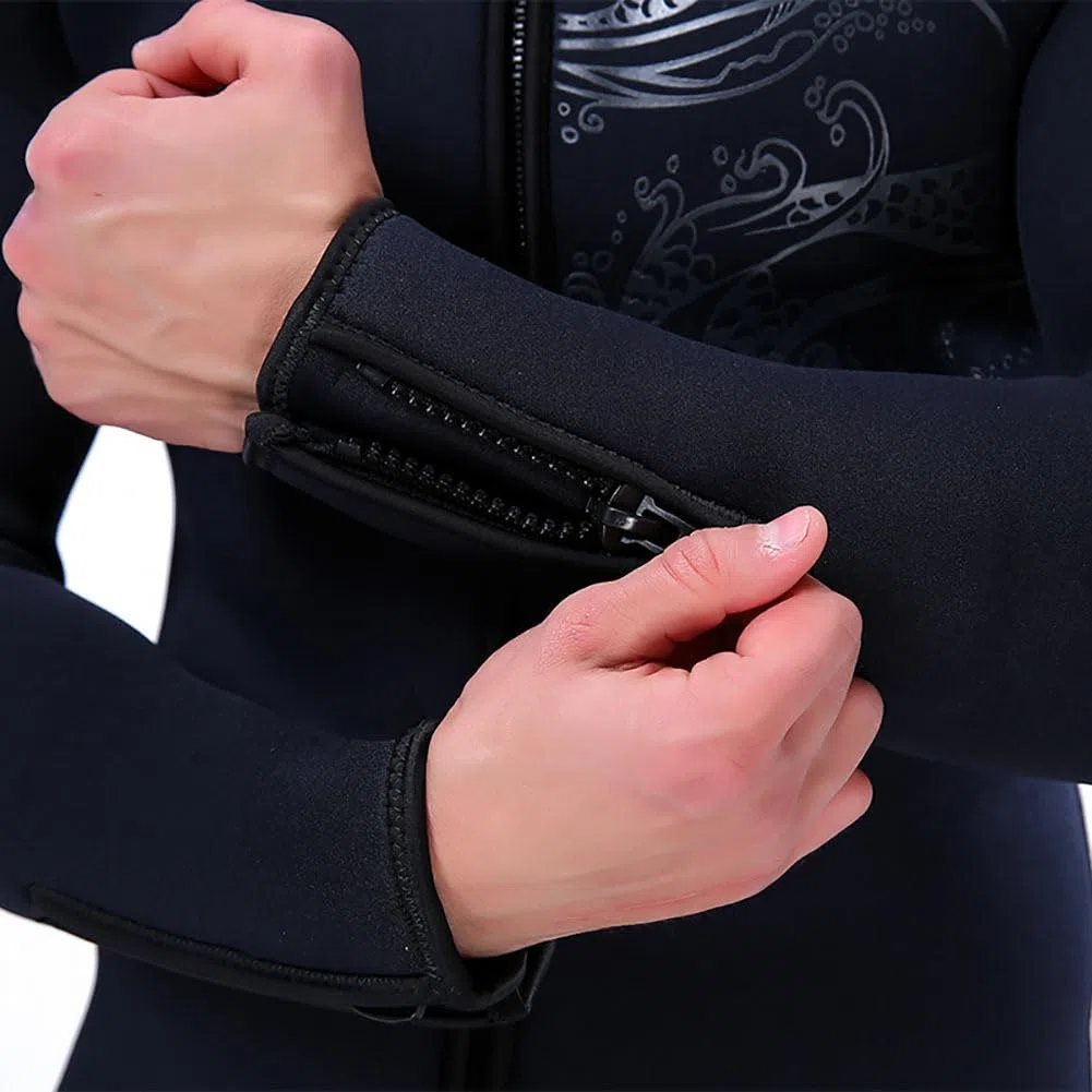 Muta da uomo e donna, con fodera in pile, 5 mm, in neoprene, per immersioni, snorkeling, canottaggio, surf, XL