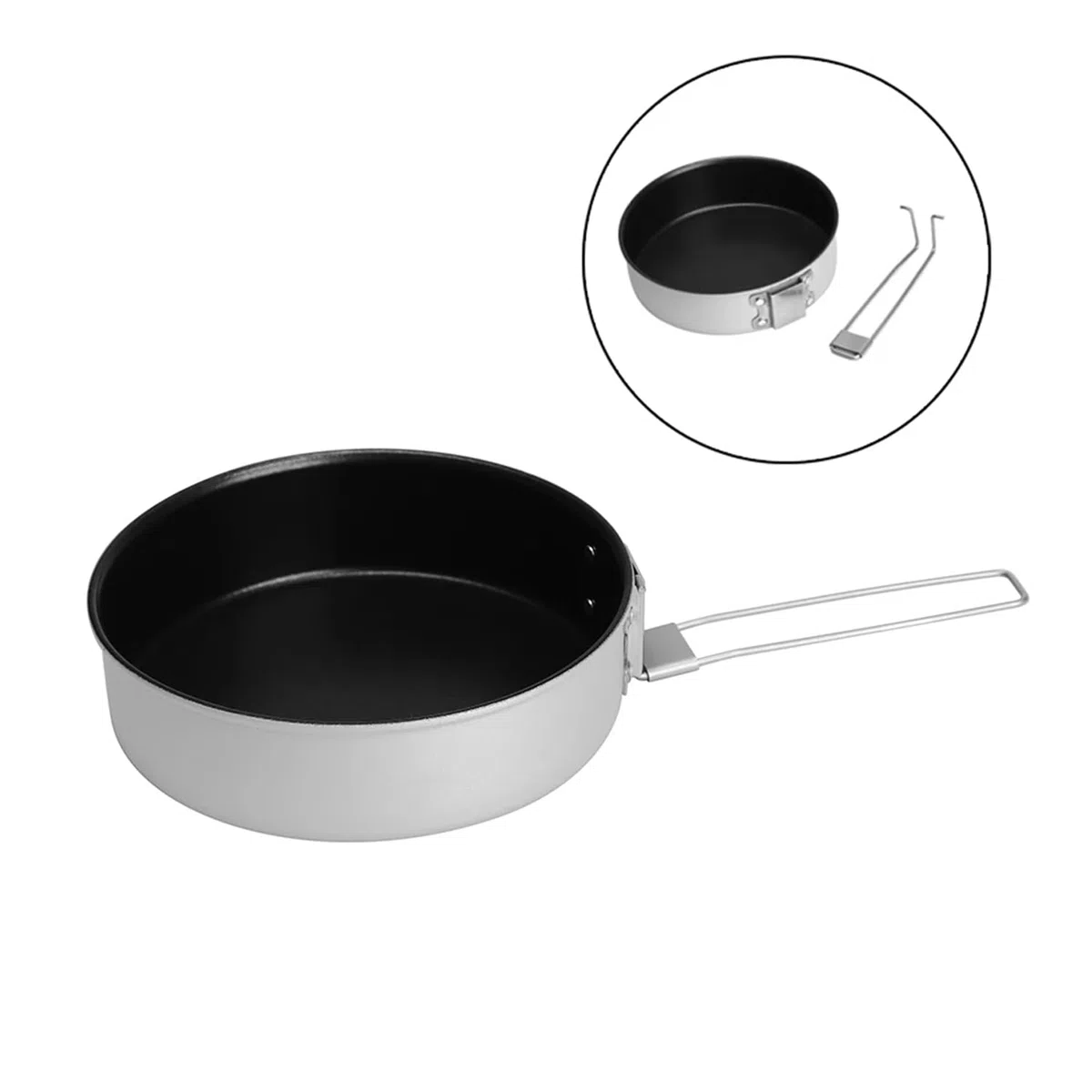 Fire-Maple Frost Padella da Campeggio Antiaderente 500ml Leggera in Alluminio con Manico Staccabile Portatile per Cucinare all'Aperto