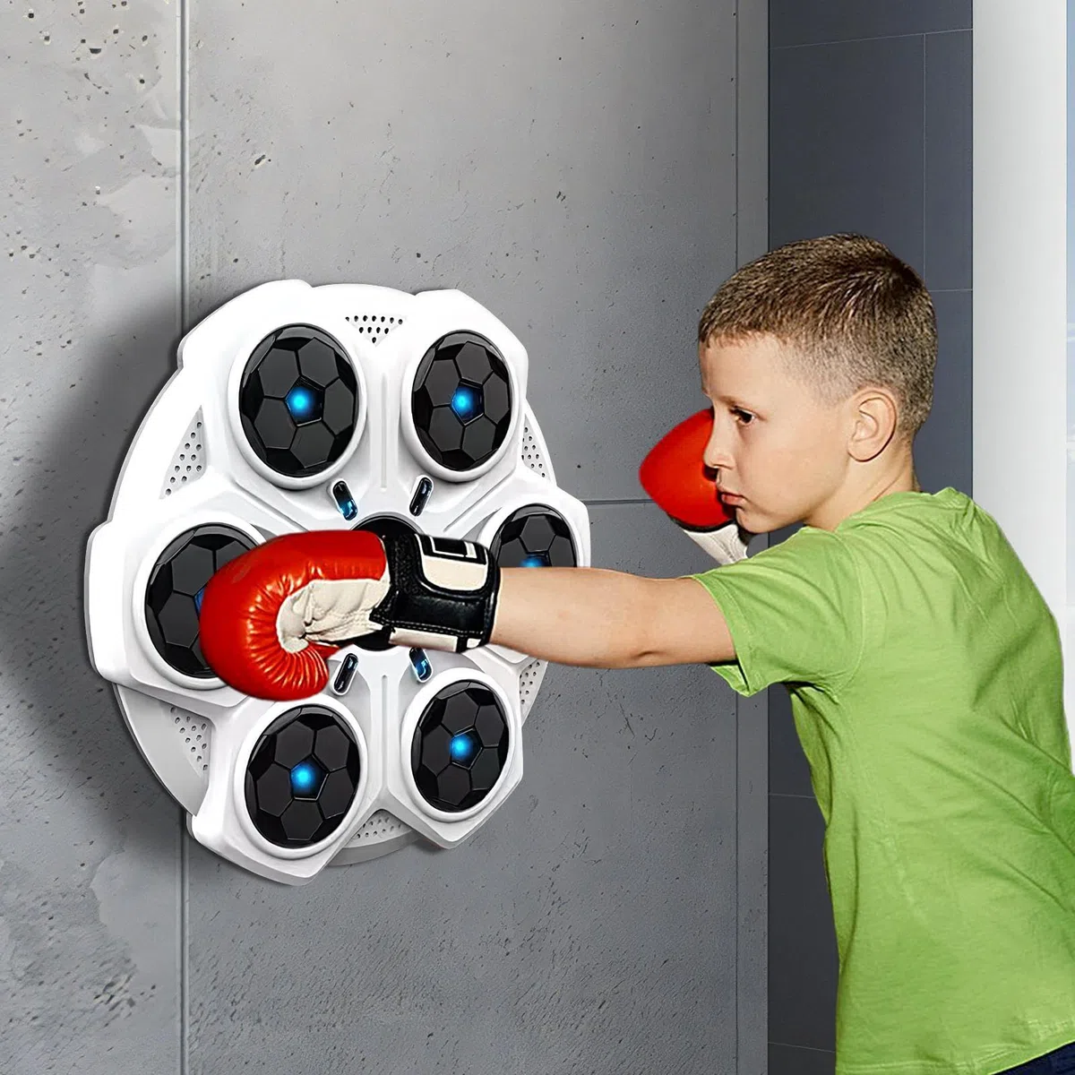 Macchina Punch Box per Allenamento Boxe con Musica Regolabile, Interactive Workout Machine, Attrezzature di Allenamento per Bambini