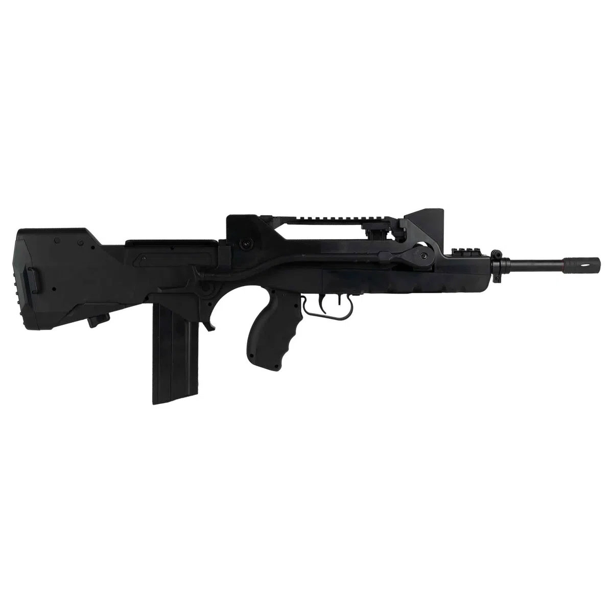 Fucile Softair Manuale a Molla Famas Migliorato/Potenza: 0,9 Joule/Colore:Nero/plastica ABS ad alta resistenza