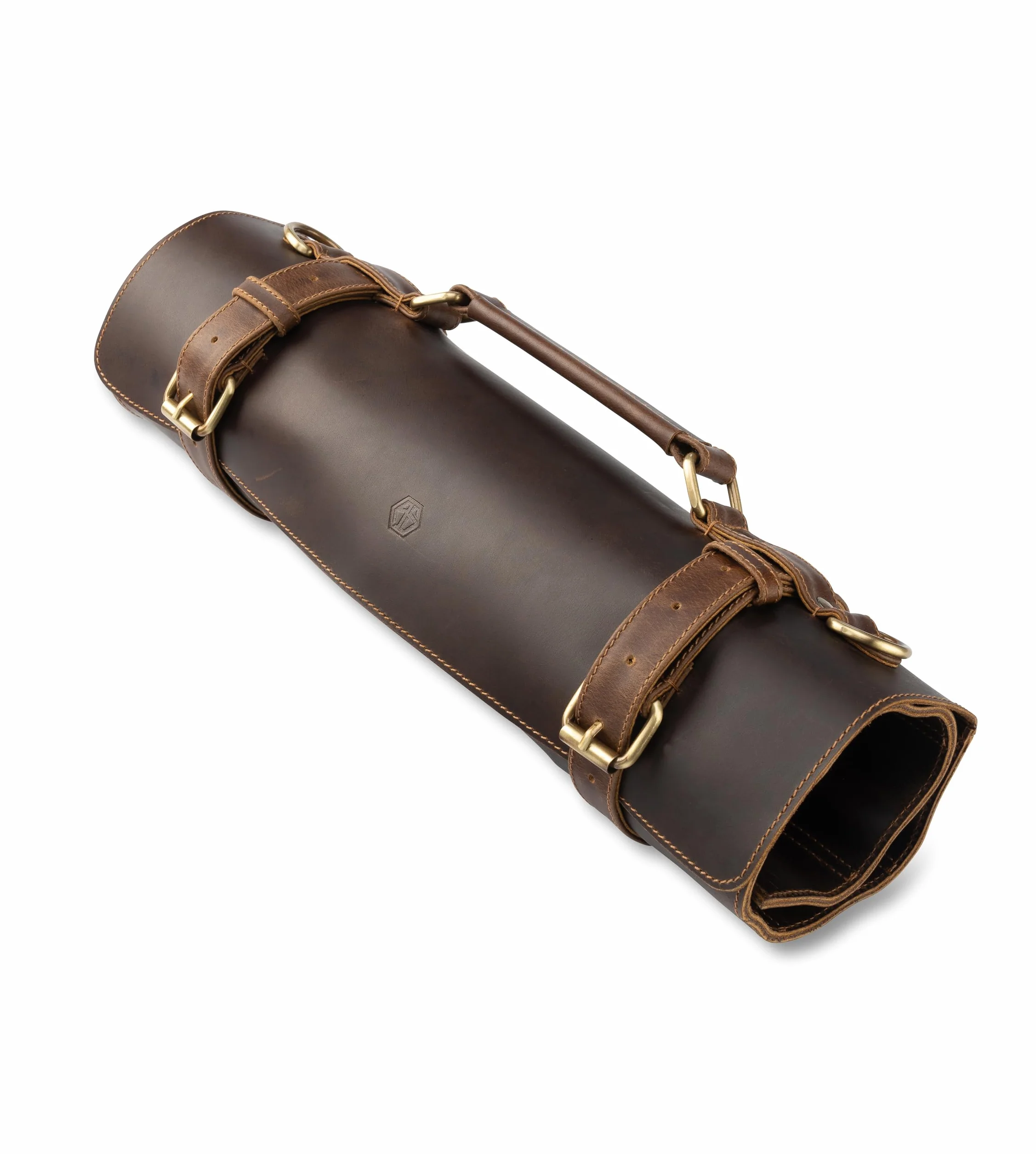 Angus Stoke Borsa portacoltelli extra grande in pelle di bufalo per cuochi – Premium in vera pelle professionale – Coltello da cuoco richiudibile – Borsa da cucina Ethan