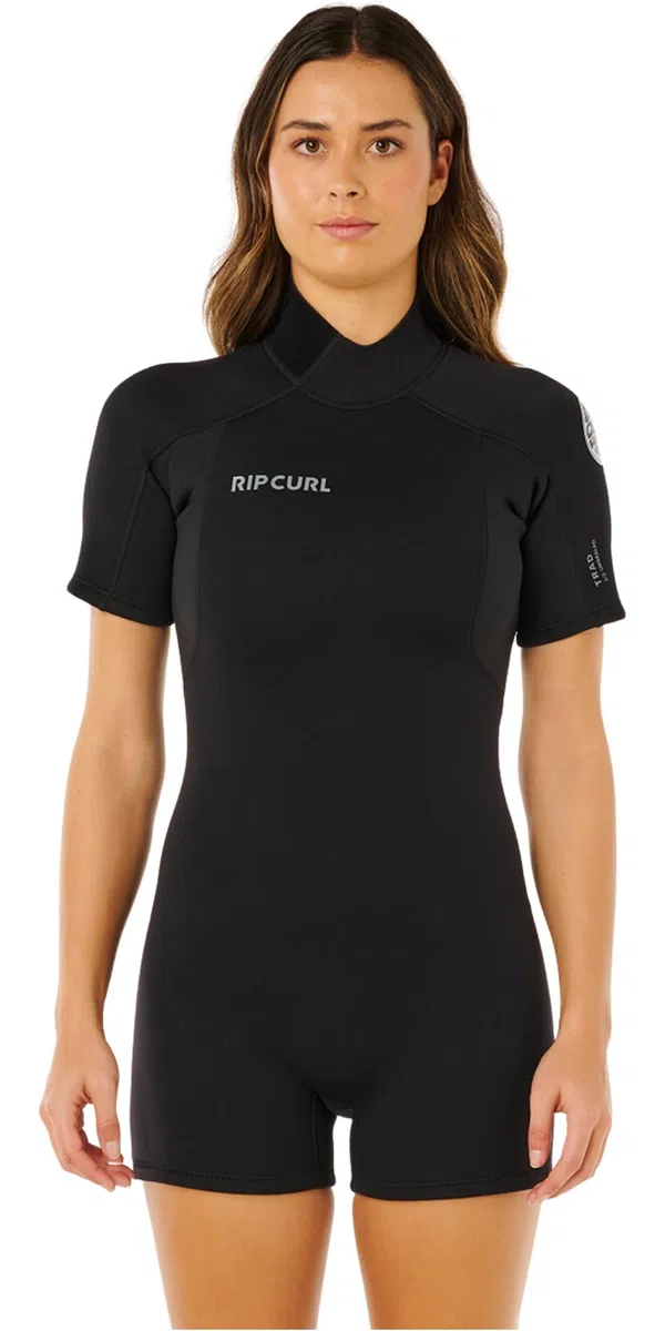Rip Curl 2026 Donna Trad 2mm Back Zip Shorty Muta 14LWSP - Black