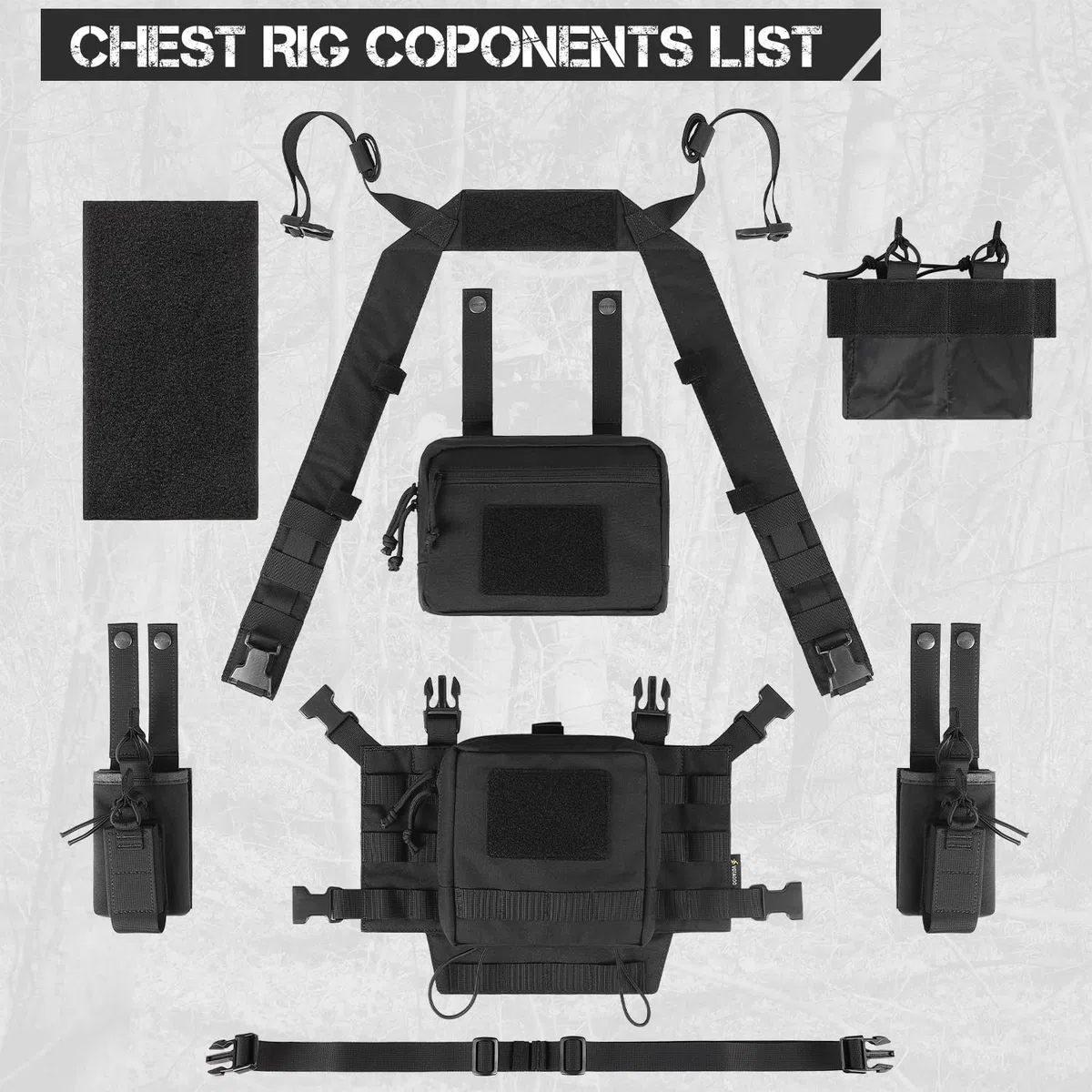 VOTAGOO Pelo tattico, Paintball Chest Rig