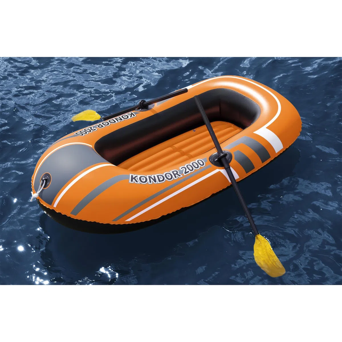 Bestway 61062 - Set canotto con pompa e remi, circa 198x122 cm, Multicolore