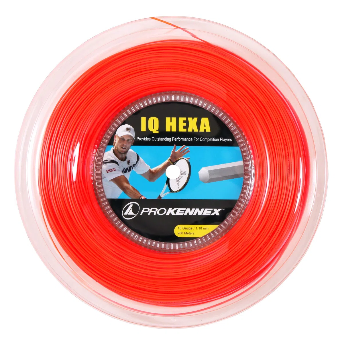 PROKENNEX Corda Tennis matassa 200 m Monofilamento IQ Hexa 1.18 mm