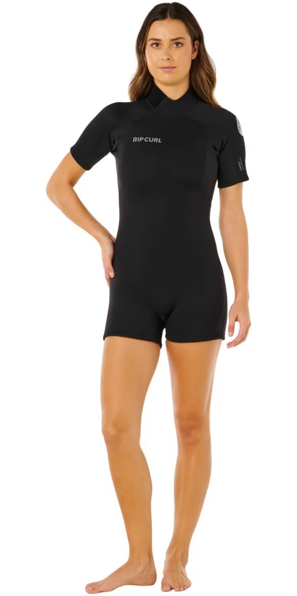 Rip Curl 2026 Donna Trad 2mm Back Zip Shorty Muta 14LWSP - Black