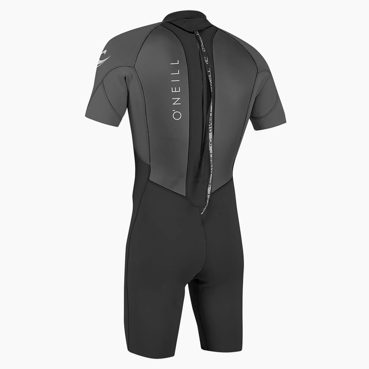 O'NEILL 2026 Uomo Reactor-2 2mm Back Zip Shorty Muta 5041B - Black/Graphite