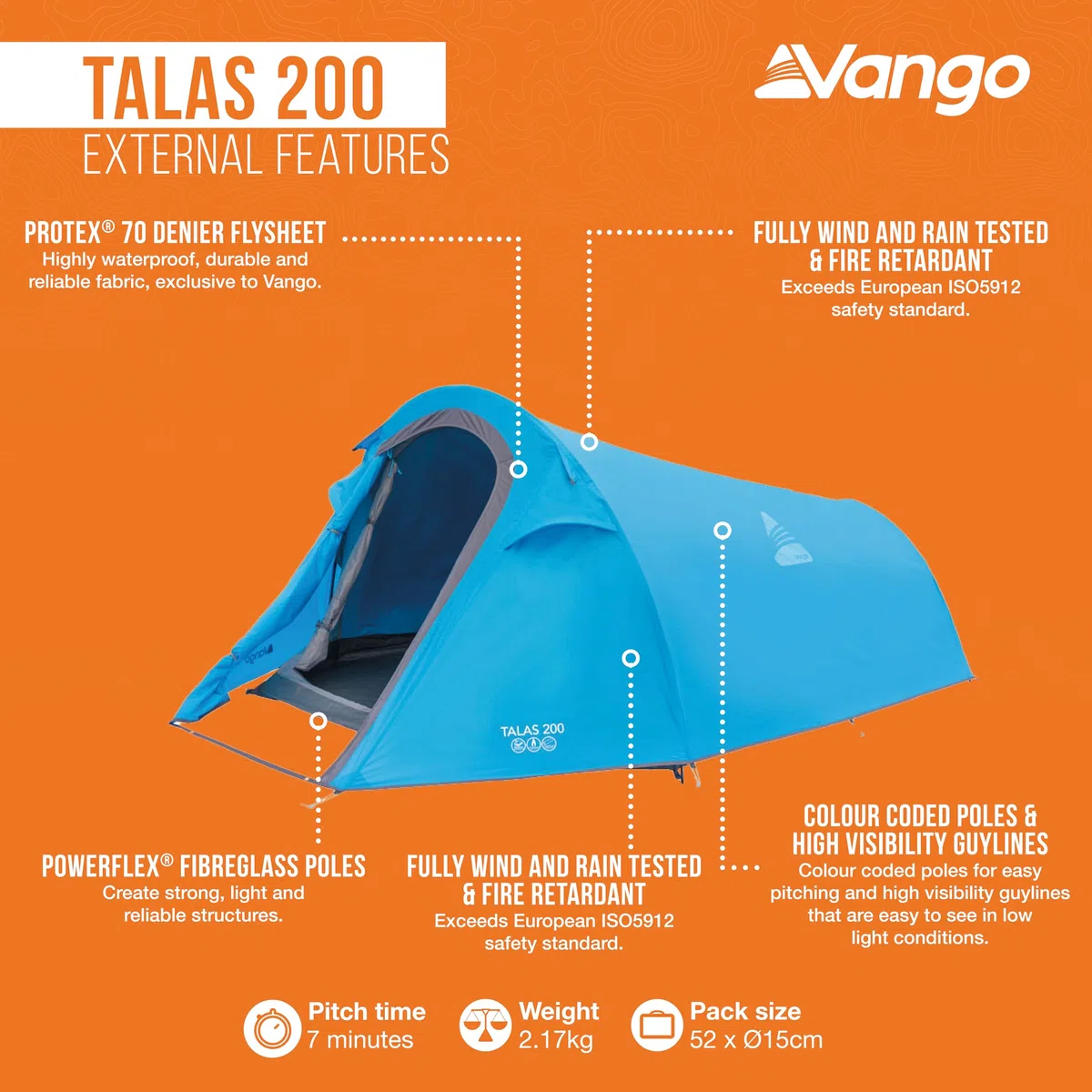 Vango Talas 200 2 ManTunnel Tenda