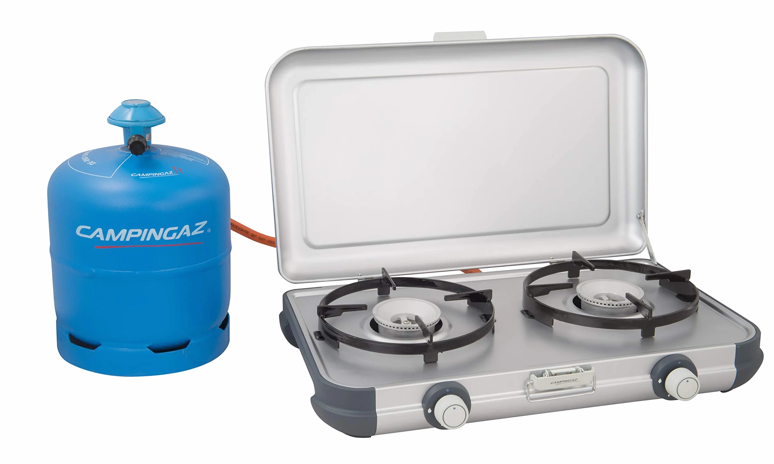 Campingaz, fornello a gas portatile a due fuochi, grill esterno