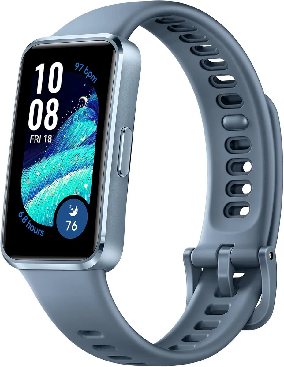 HUAWEI Band 10 Smartwatch, monitoraggio sportivo con intelligenza artificiale, monitoraggio avanzato del sonno, assistente di benessere emotivo, ricarica rapida, compatibile con iOS e Android, blu