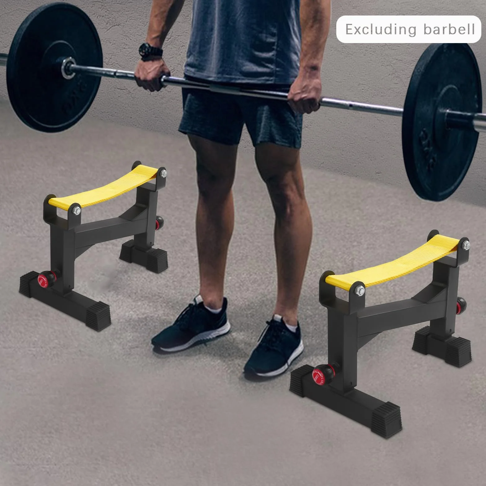 Deadlift - Robusto sollevamento bilanciere, piattaforma regolabile di sollevamento incrociato, carico facile di 300 kg, per casa, palestra, sollevamento pesi,
