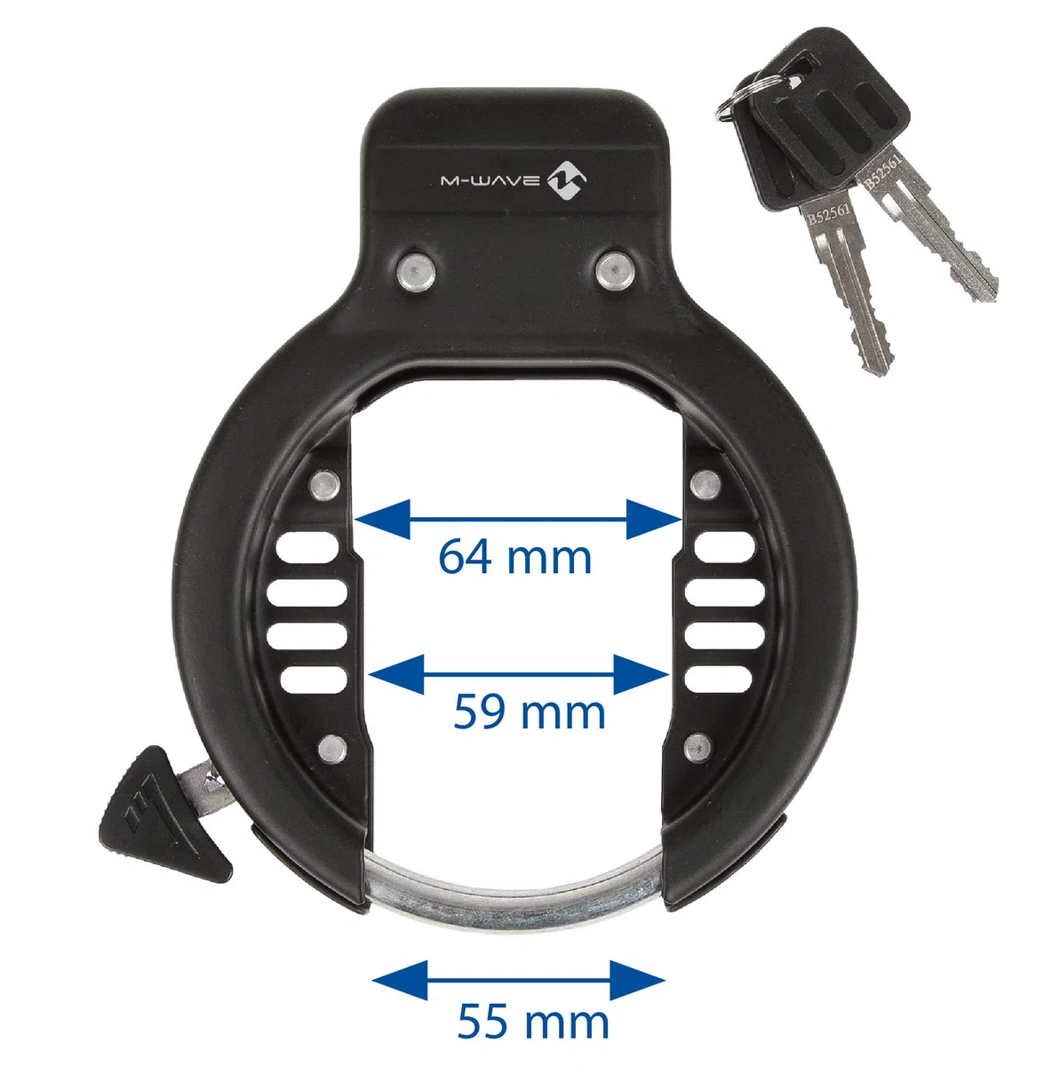 Anello di bloccaggio del telaio M-Wave, nero