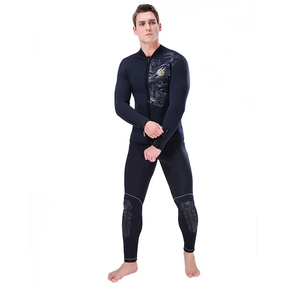 Muta da uomo e donna, con fodera in pile, 5 mm, in neoprene, per immersioni, snorkeling, canottaggio, surf, XL