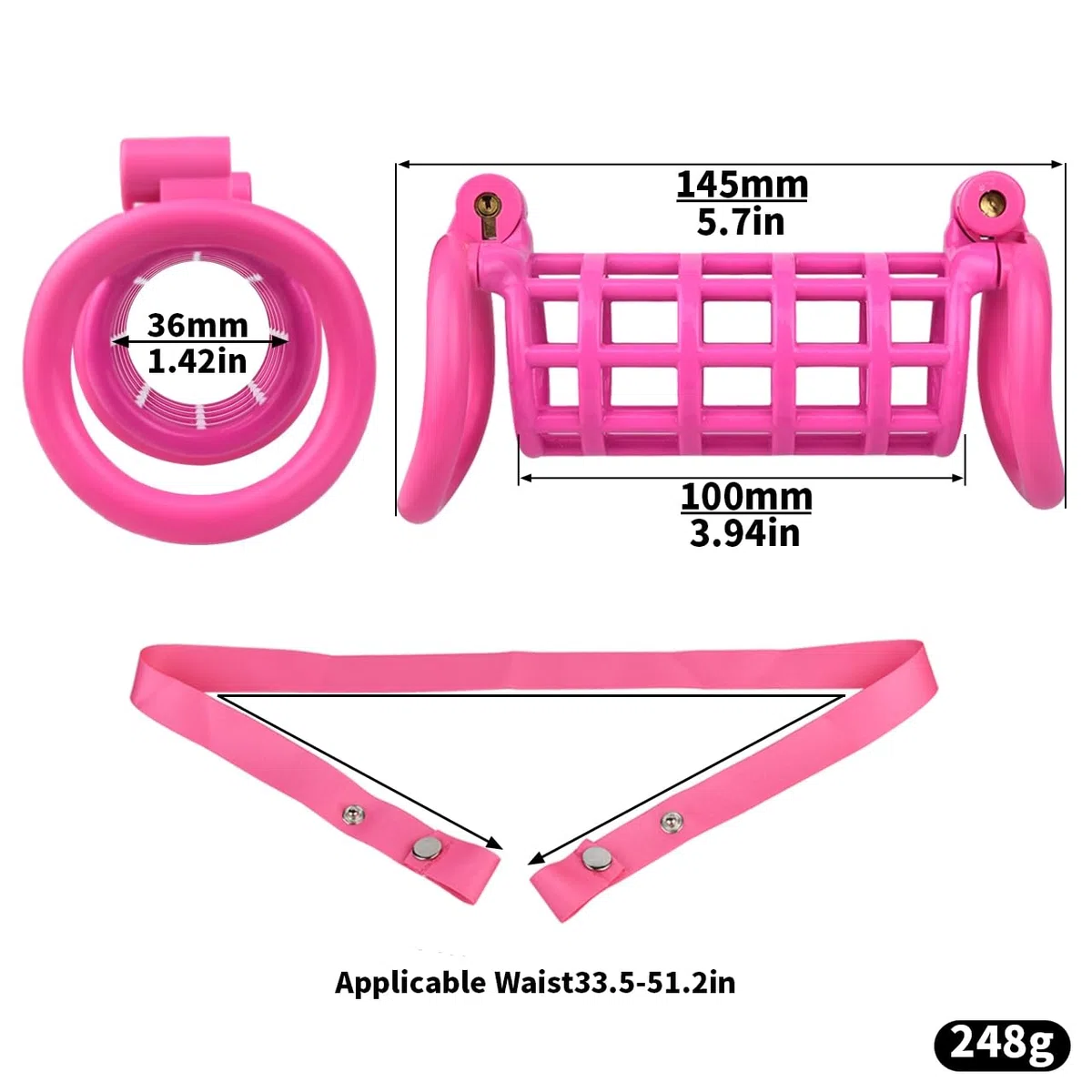 Doppia gabbia da uomo dispositivo di resina Esercizio polpaccio maniche a due vie protezione dispositivo di fissaggio Pilates Strap A75-106