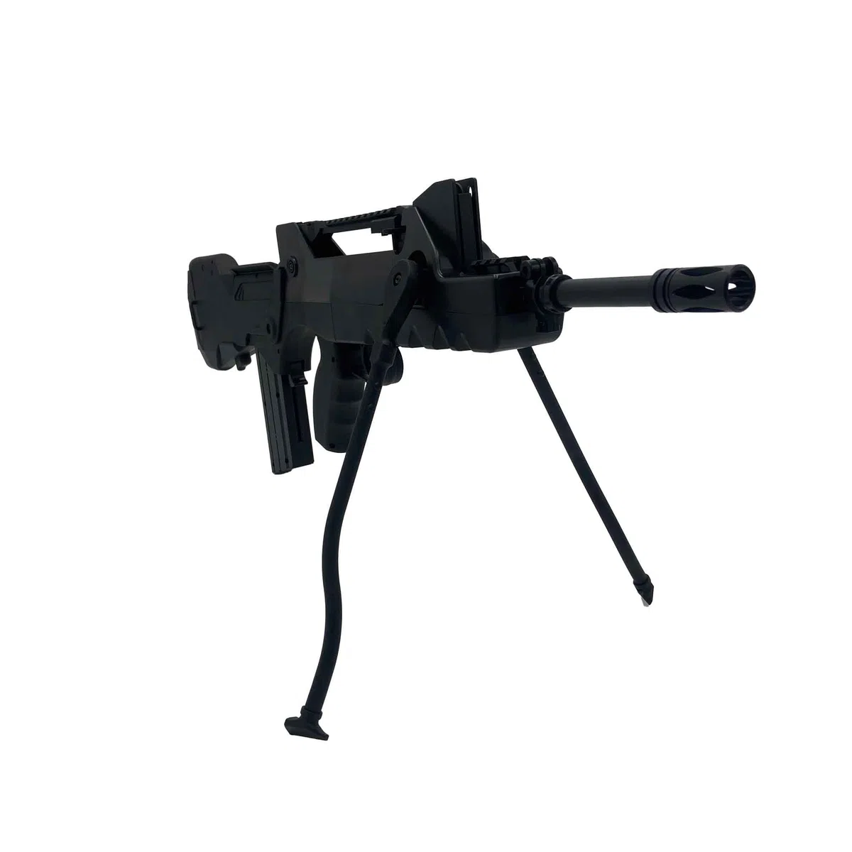 Fucile Softair Manuale a Molla Famas Migliorato/Potenza: 0,9 Joule/Colore:Nero/plastica ABS ad alta resistenza